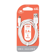 Кабель GAL U-5401 USB - Micro USB 2.4А, 1м