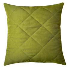 Подушка LinenWay Neo Matting из рогожки лаймового цвета, 45 x 45см