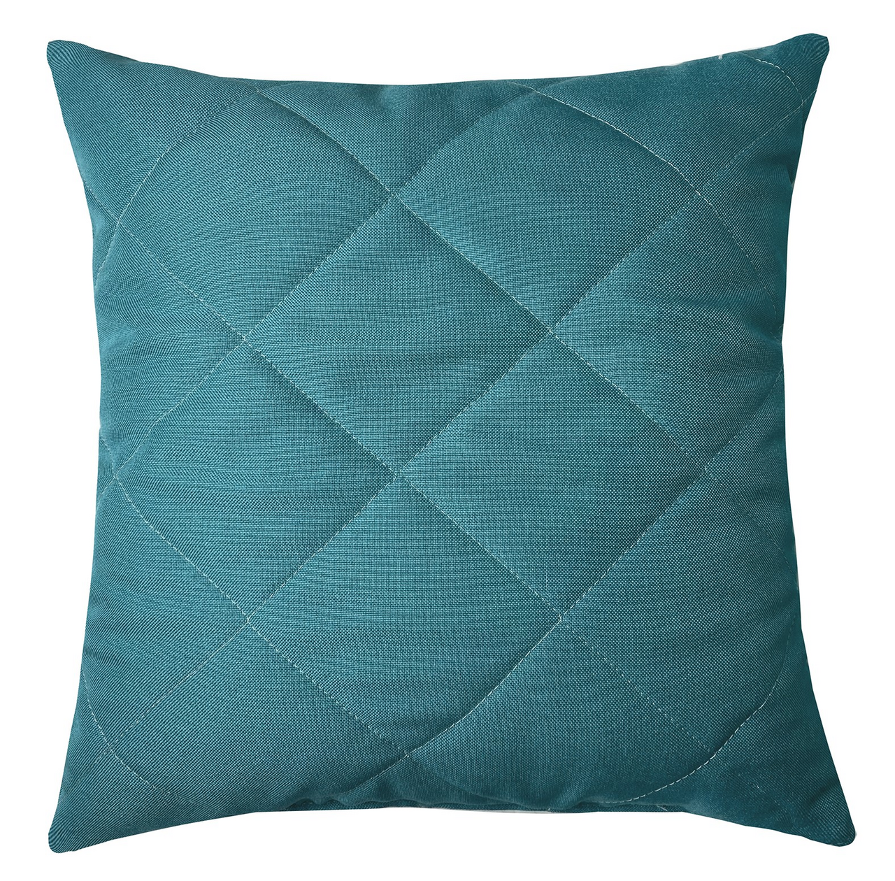Подушка LinenWay Neo Matting из рогожки бирюзового цвета, 45 x 45см