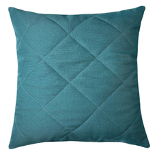 Подушка LinenWay Neo Matting из рогожки бирюзового цвета, 45 x 45см