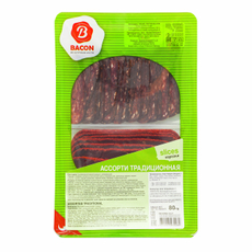 Колбаса Bacon Традиционная ассорти нарезка, 80г