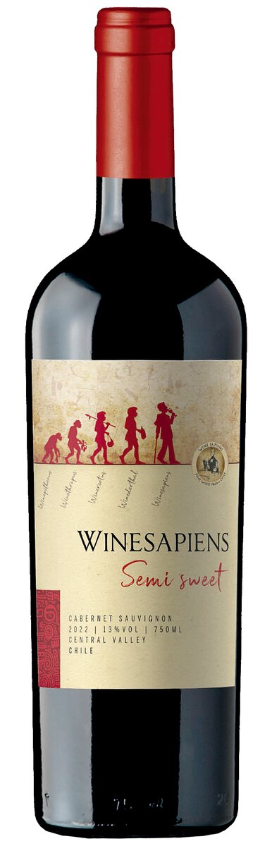 Изображение товара Вино Winesapiens Cabernet Sauvignon красное полусладкое, 0.75л