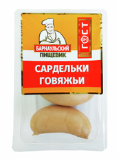 Сардельки говяжьи Барнаульский пищевик 450г