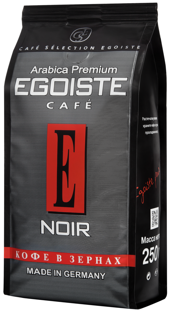 Изображение товара Кофе Egoiste Noir в зернах, 250г