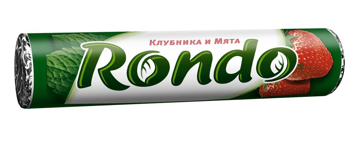Конфеты-драже RONDO Клубника и мята 30 г