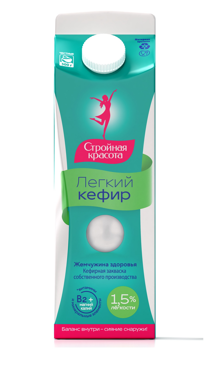 Кефир Вятушка Легкий ГОСТ 1.5%, 500г