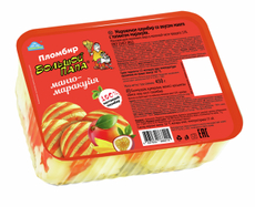 Мороженое пломбир Большой папа Манго и маракуйя ГОСТ, 450г