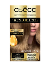 Краска для волос Сьёсс Олео Интенс 7.10 Натуральный светло-русый, 120г