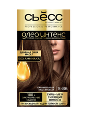 Краска для волос Сьёсс Олео Интенс 5.86 Карамельный каштановый, 120г