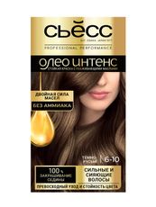 Краска для волос Сьёсс Олео Интенс 6.10 Темно-русый, 120г