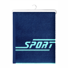 Полотенце Волшебная ночь Gen спортивное синее махровое 420г, 70 x 140см