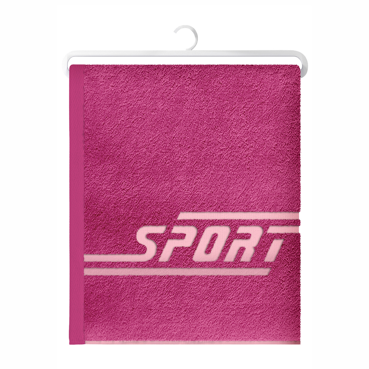 Полотенце Волшебная ночь Gen спортивное цвета фуксии махровое 420г, 70 x 140см