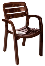 Кресло Далгория высокопрочное шоколадное, 60 x 44 x 83см