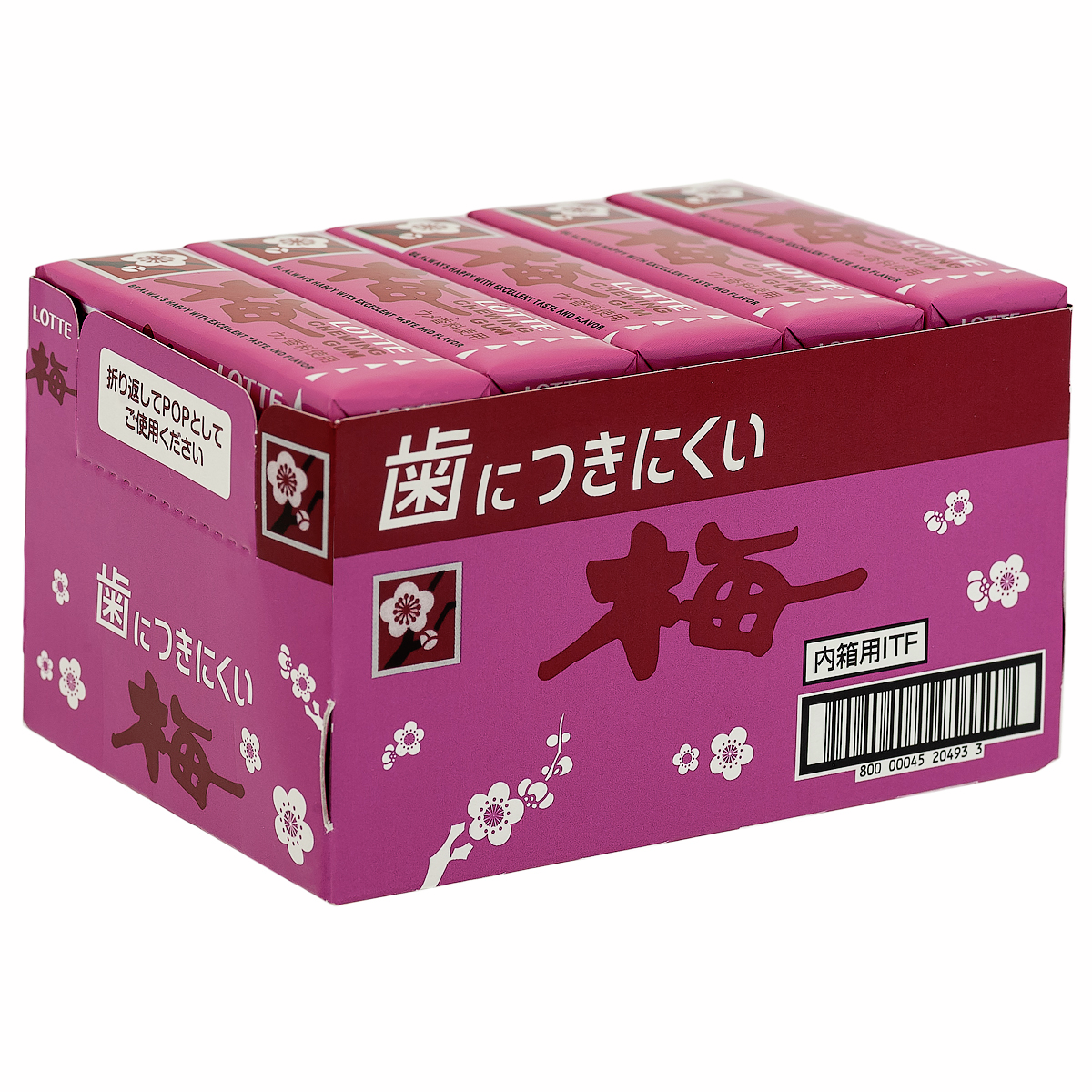 Жевательная резинка Lotte Умэ с японской сливой, 26г x 15 шт