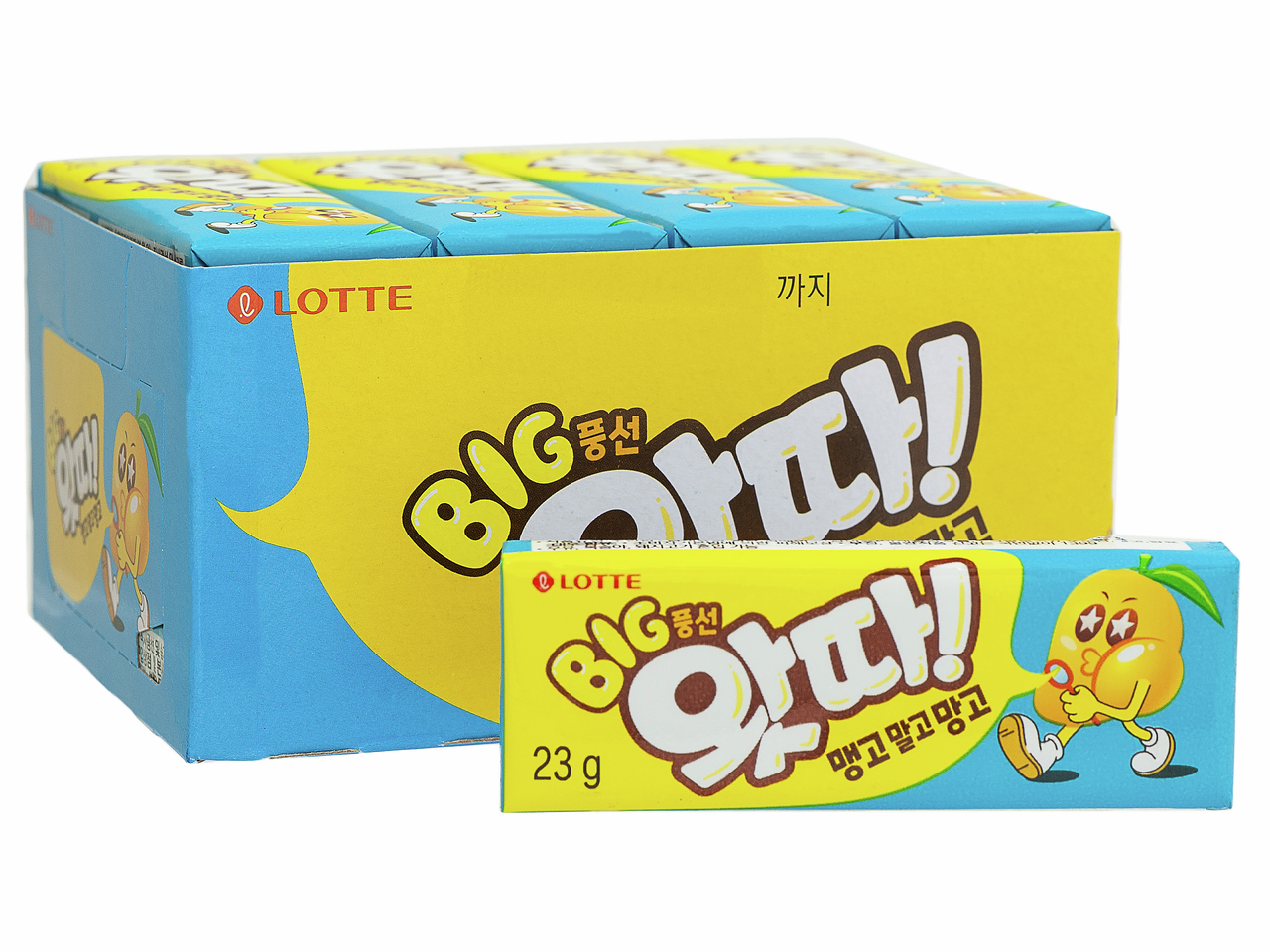 Жевательная резинка Lotte Whatta Mango, 23г x 16 шт