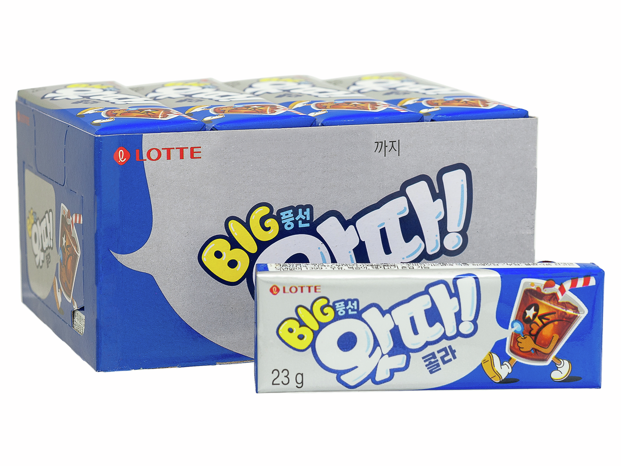 Жевательная резинка Lotte Whatta Cola, 23г x 16 шт