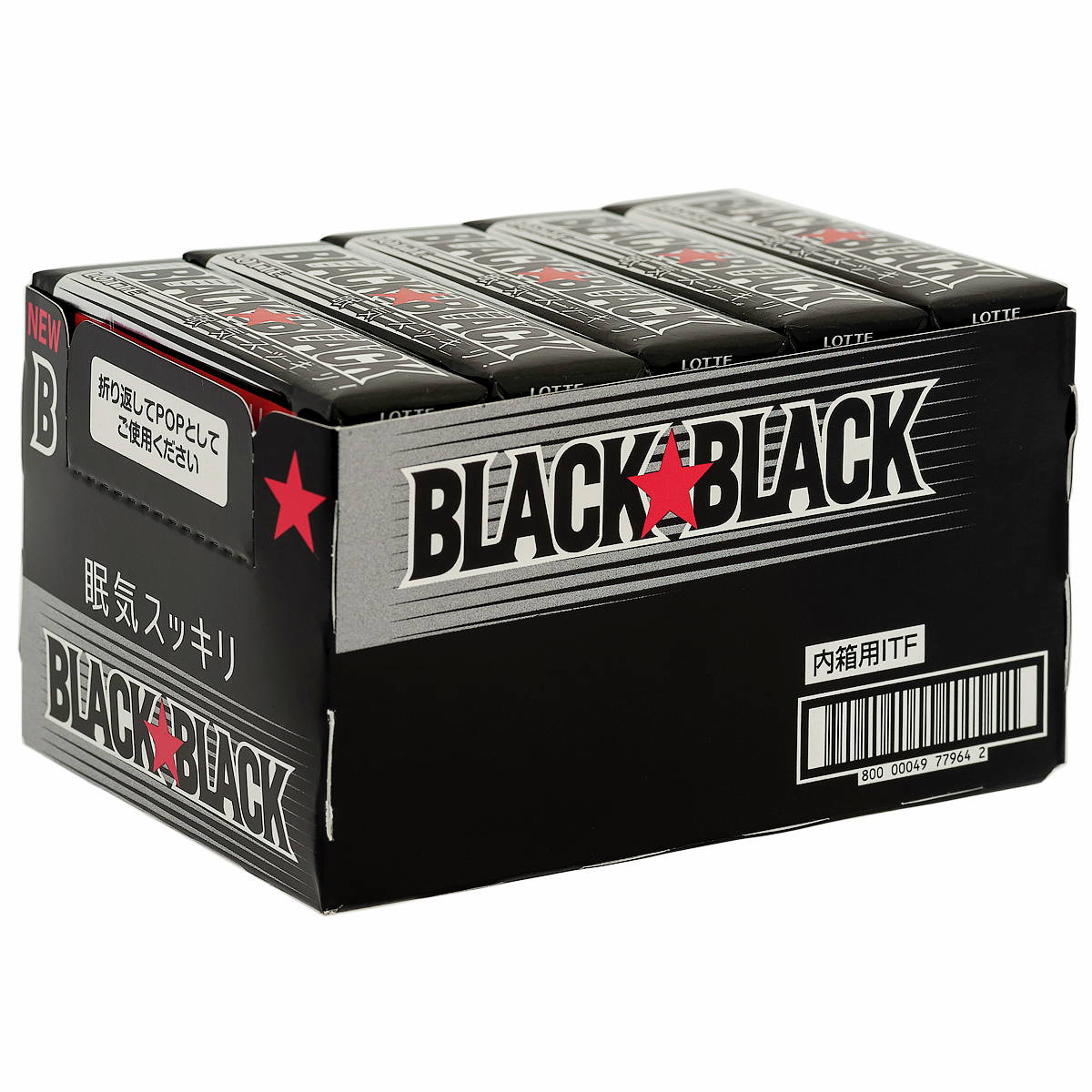 Жевательная резинка Lotte Black Black, 26г x 15 шт