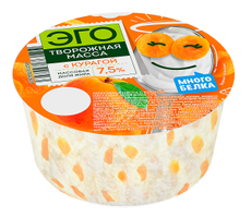 Масса творожная Эго с курагой 7.5%, 125г