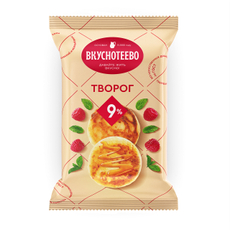 Творог Вкуснотеево ГОСТ 9%, 180г