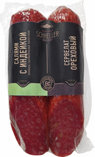 Набор колбас Schneller салями и ореховый сервелат сырокопченый, 300г