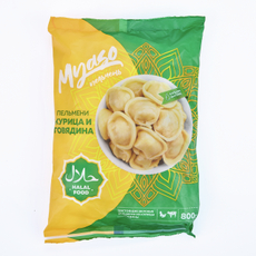 Пельмени Myaso Халяль с курицей и говядиной, 800г