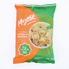Пельмени Myaso Халяль с курицей и лисичками, 800г