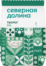 Творог Северная долина ГОСТ 5%, 450г
