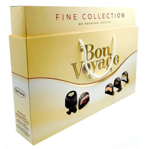 Набор конфет Bon Voyage Premium №2 бежевый ассорти, 370г