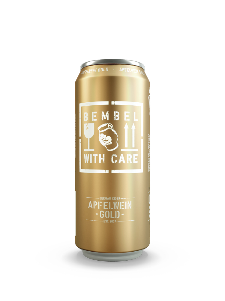 Изображение товара Сидр Bembel Gold яблочный полусухой, 0.5л