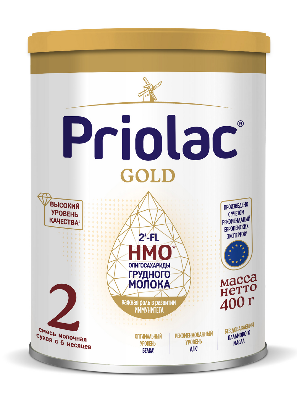 Изображение товара Смесь молочная детская Priolac 2 Gold с 6 месяцев, 400г