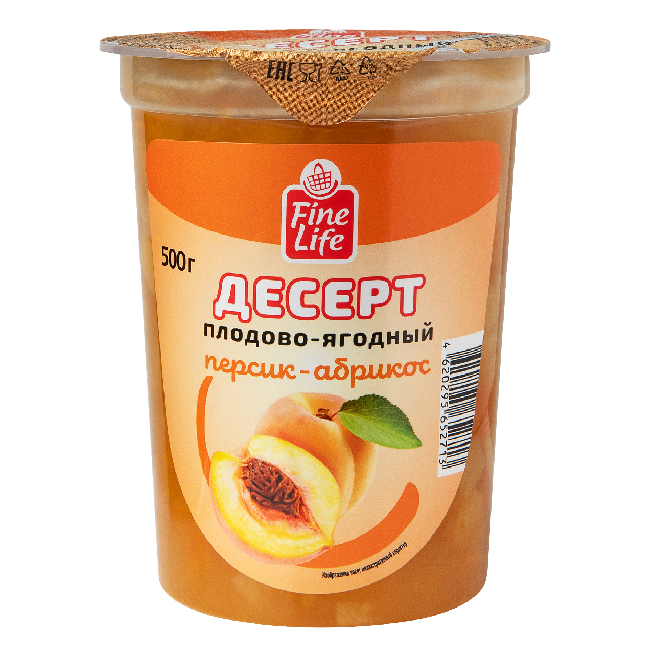 Изображение товара Fine Life Десерт плодово-ягодный с персиком и абрикосом, 500г