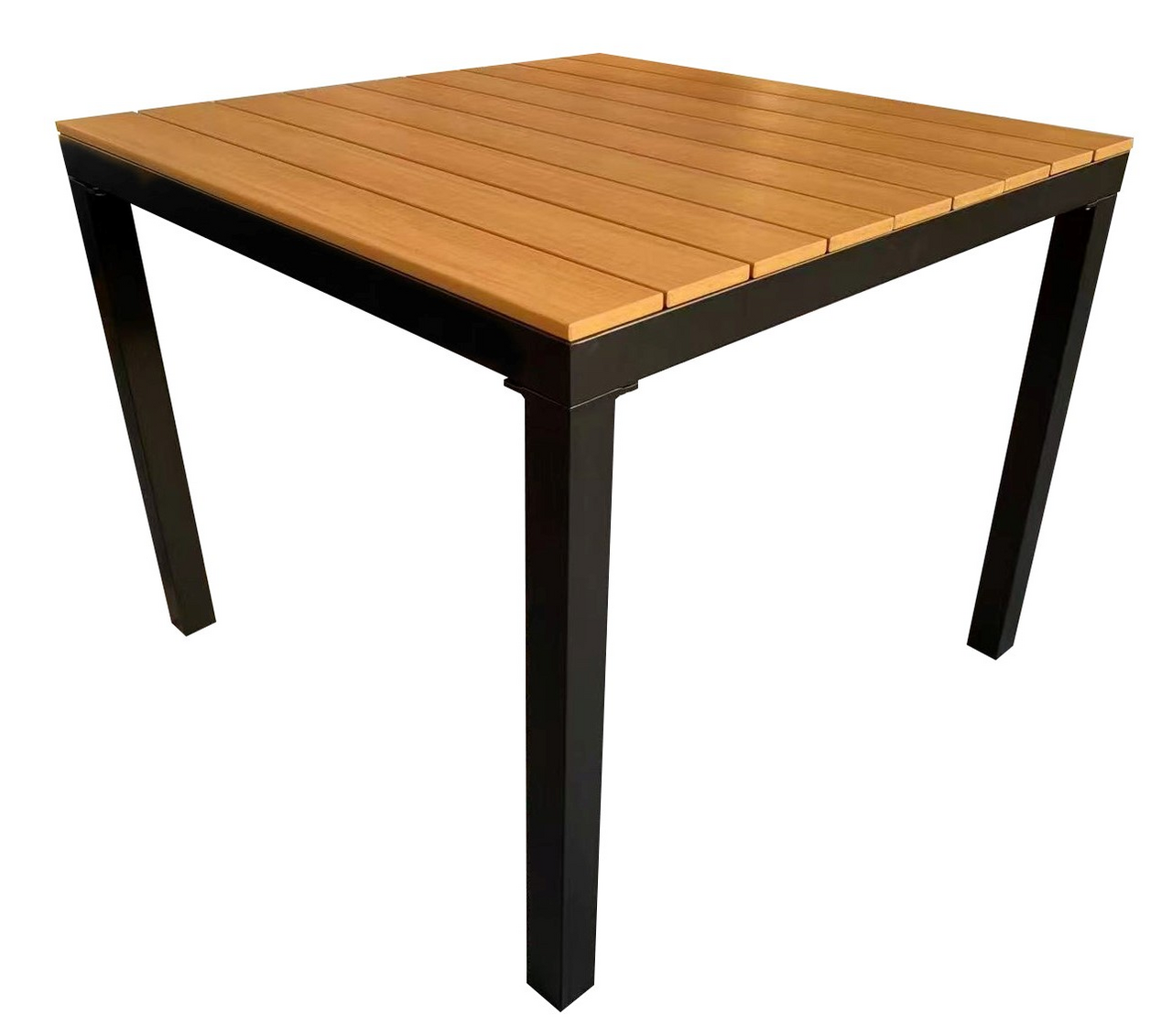 Стол Бета стальной из текстиля на антрацит, 80 x 80см