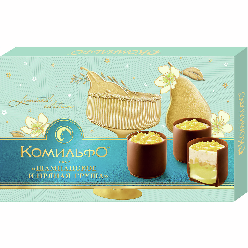 Конфеты Комильфо с шампанским и пряной грушей, 116г