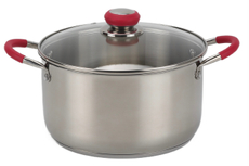 Tarrington House Кастрюля Red Design с крышкой 6л, 24см