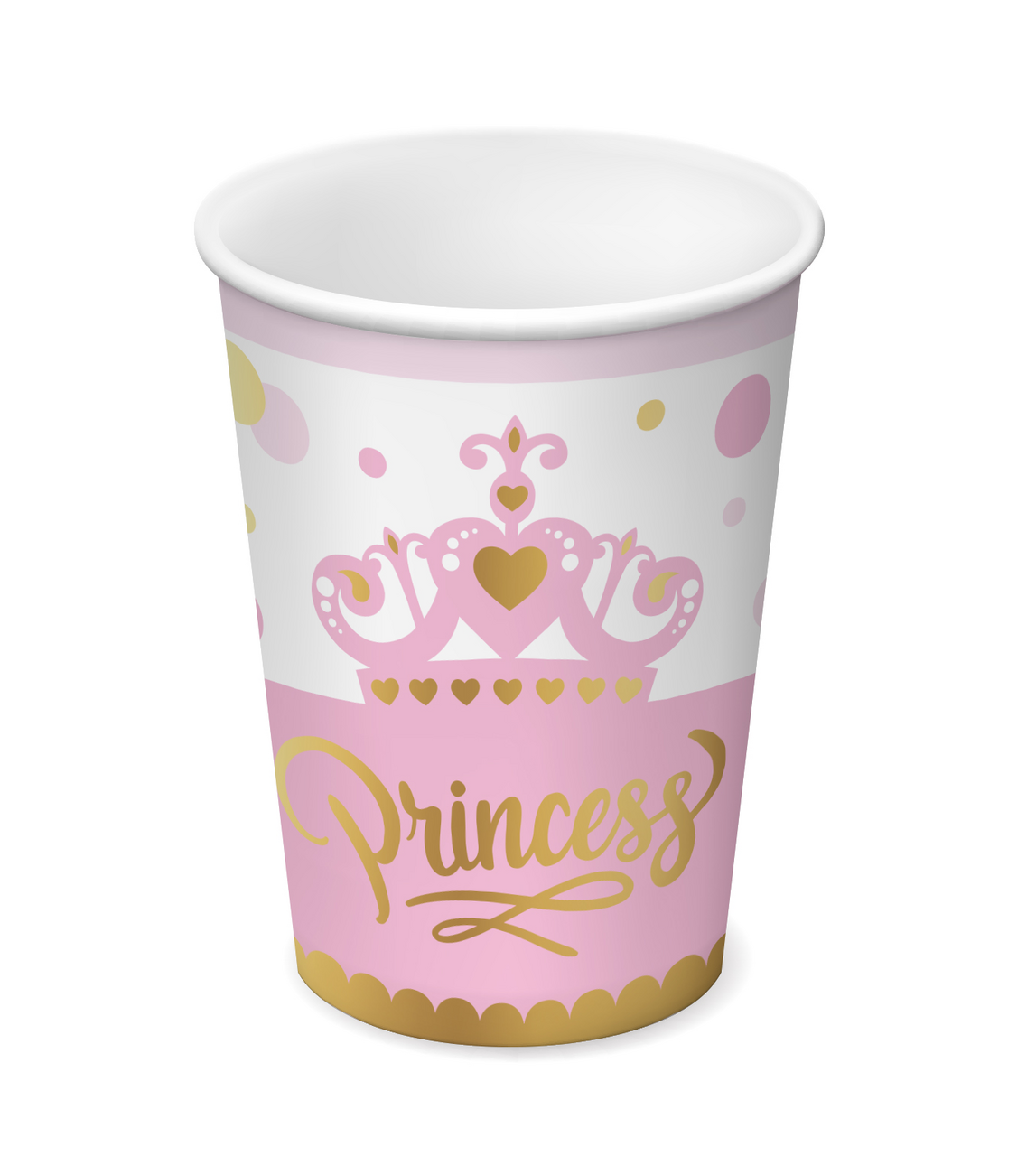 Стакан одноразовый Принцессы бумажный, 200мл