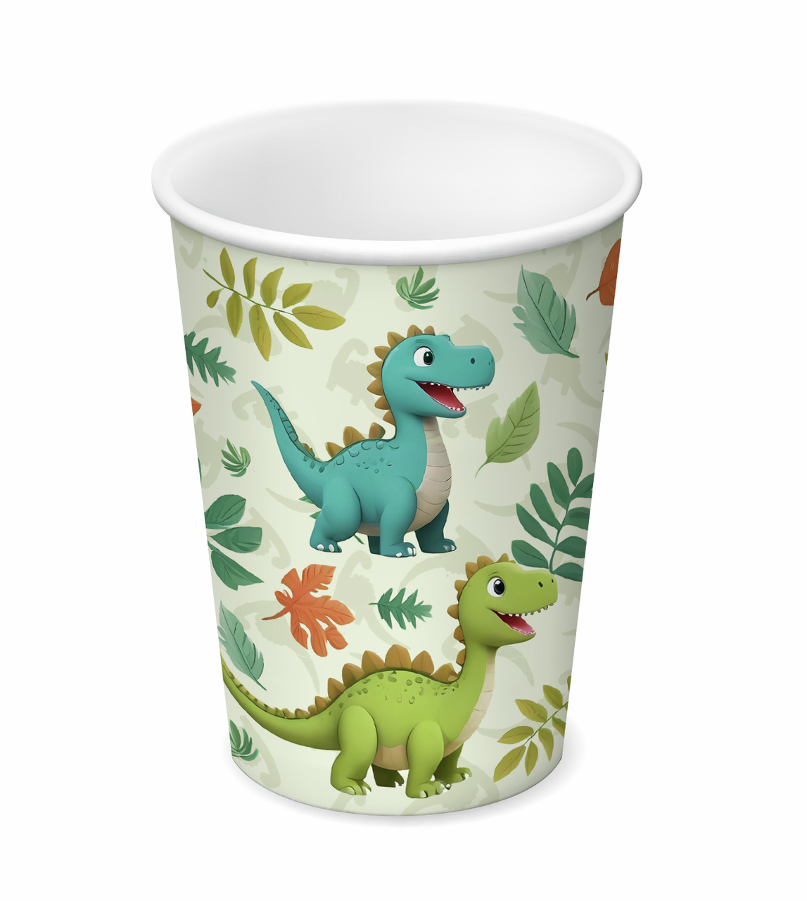 Стакан одноразовый Динозавры бумажный, 200мл