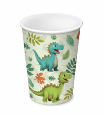 Стакан одноразовый Динозавры бумажный, 200мл
