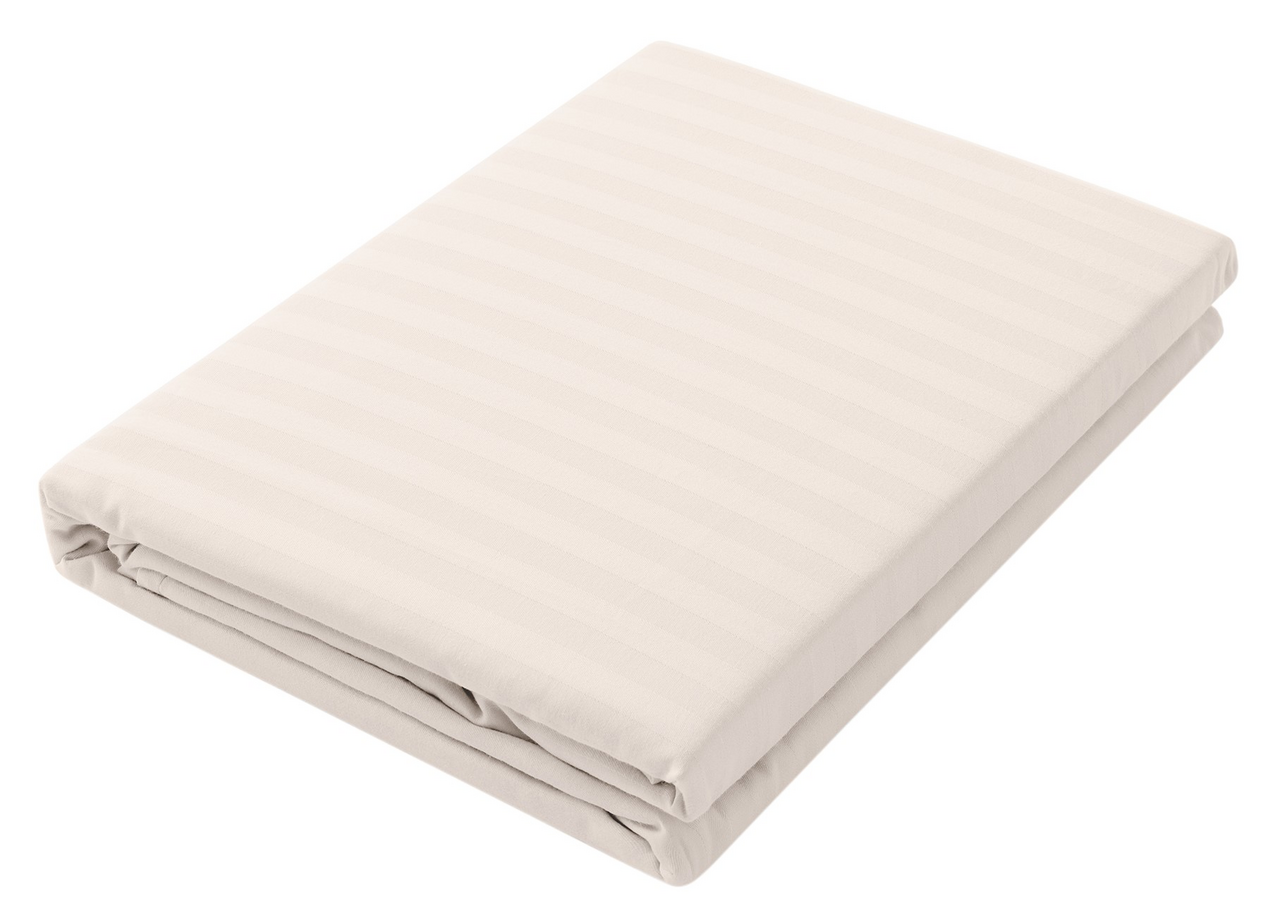 Простыня Verossa Antique White страйп-сатин, 180 x 215см