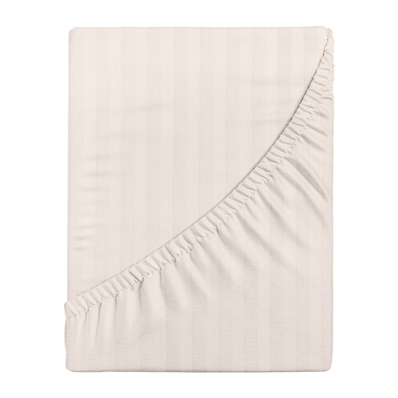 Простыня Verossa Antique White на резинке страйп-сатин, 160 x 200см