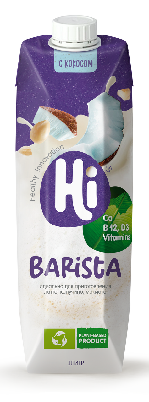 Изображение товара Напиток соевый Hi Barista кокосовый 1.8%, 1л