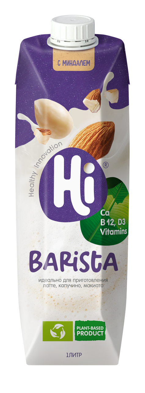 Изображение товара Напиток соевый Hi Barista миндальный 1.8%, 1л