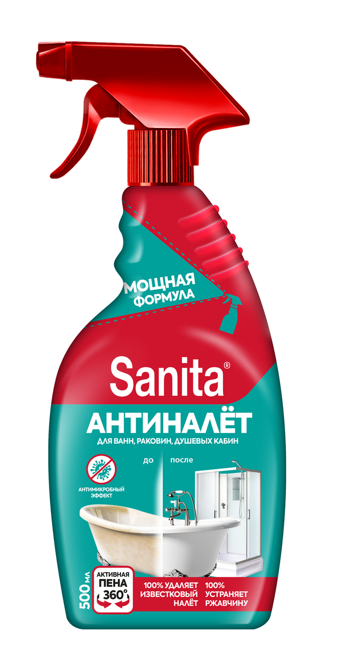 Изображение товара Средство чистящее Sanita Антиналет и антиржавчина, 500мл