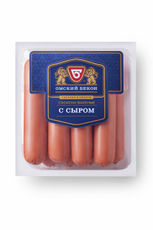 Сосиски Омский бекон с сыром, 380г