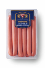 Сосиски Омский бекон Молочные оригинальные, ~1кг
