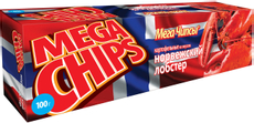 Чипсы-пластины Mega Chips картофельные с норвежским лобстером, 100г