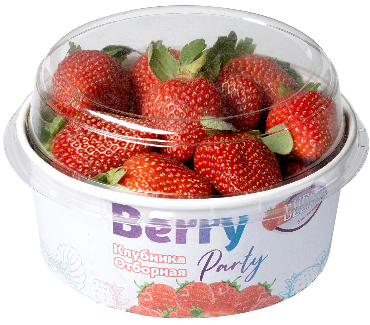 Изображение товара Свежая клубника Berry Party 300г - натуральные ягоды для десертов и здоровья