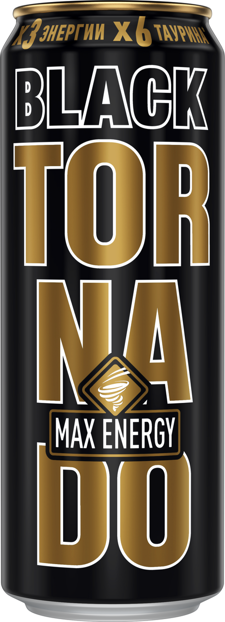 Энергетический напиток Tornado Max Energy Black, 450мл