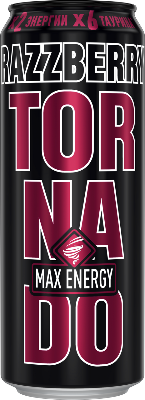 Напиток энергетический Tornado Max Energy Razzberry, 450мл
