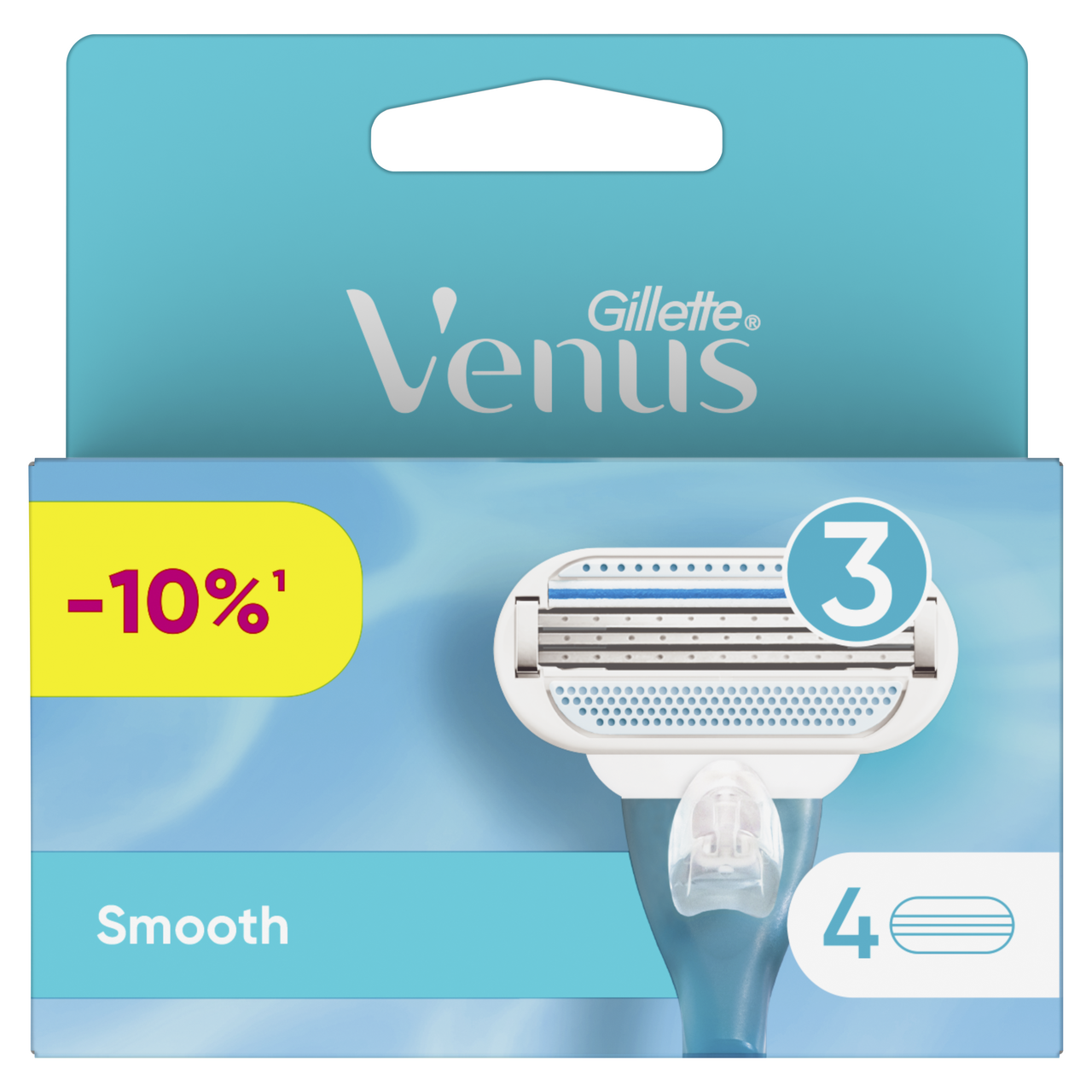 Изображение товара Кассета для бритвенного станка Gillette Venus женская, 4шт