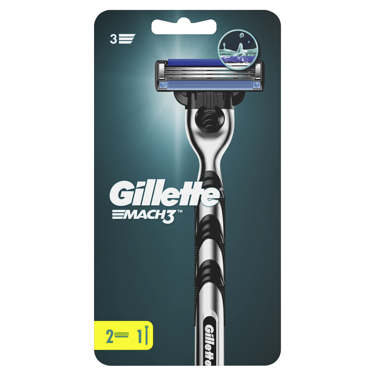 Изображение товара Станок для бритья Gillette Mach3 + 2 сменные кассеты